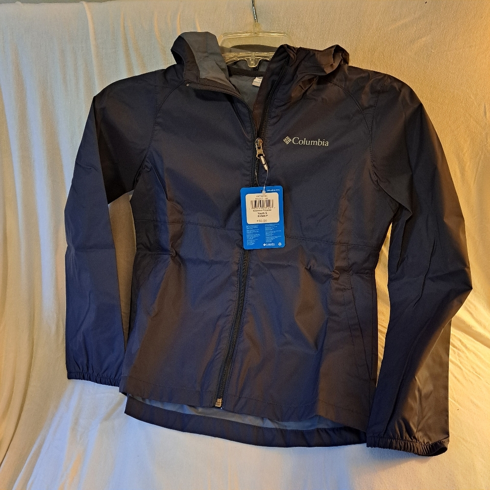 Columbia Kids Waterproof Jacket NWT In Navy